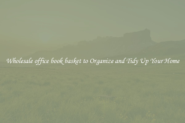 Wholesale office book basket to Organize and Tidy Up Your Home