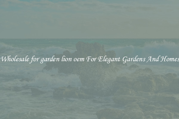 Wholesale for garden lion oem For Elegant Gardens And Homes
