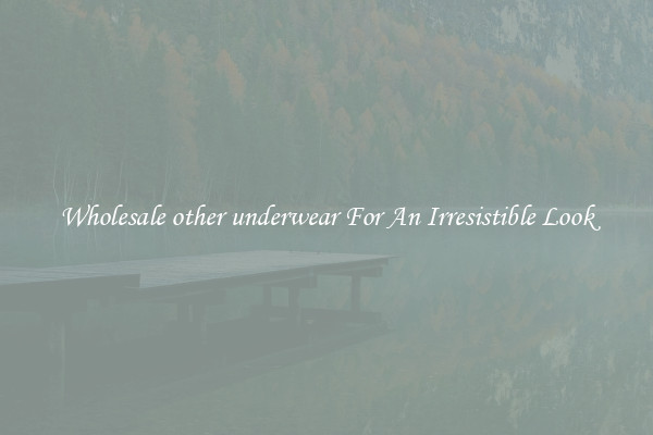 Wholesale other underwear For An Irresistible Look