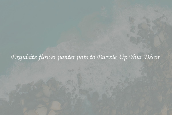 Exquisite flower panter pots to Dazzle Up Your Décor 