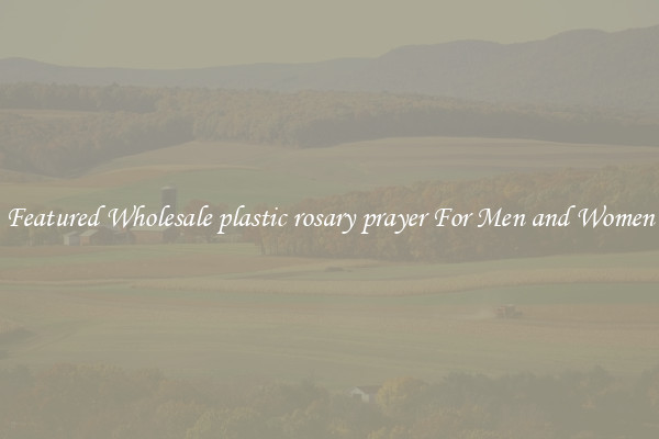 Featured Wholesale plastic rosary prayer For Men and Women