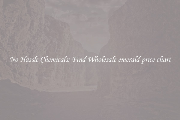 No Hassle Chemicals: Find Wholesale emerald price chart