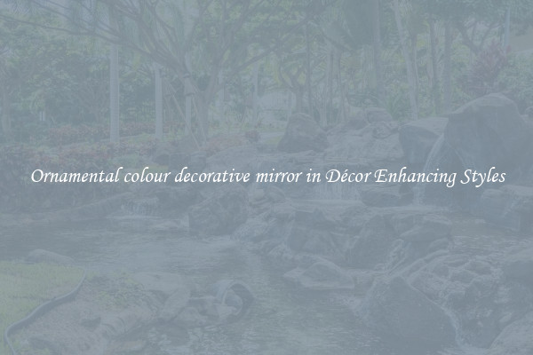 Ornamental colour decorative mirror in Décor Enhancing Styles