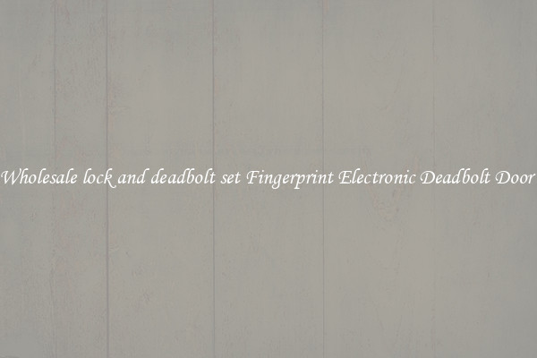 Wholesale lock and deadbolt set Fingerprint Electronic Deadbolt Door 