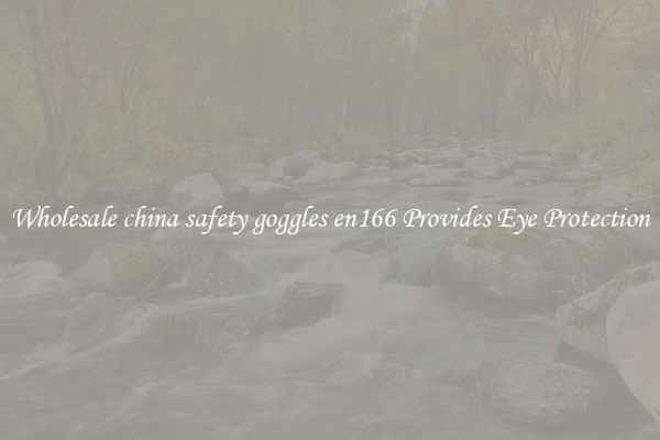 Wholesale china safety goggles en166 Provides Eye Protection